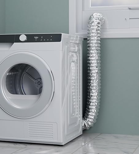 Miniatura 5 de Kit de ventana de ventilación de secadora para manguera de escape de secadora de 4 pulgadas de diámetro, paneles de sellado de ventana ajustables