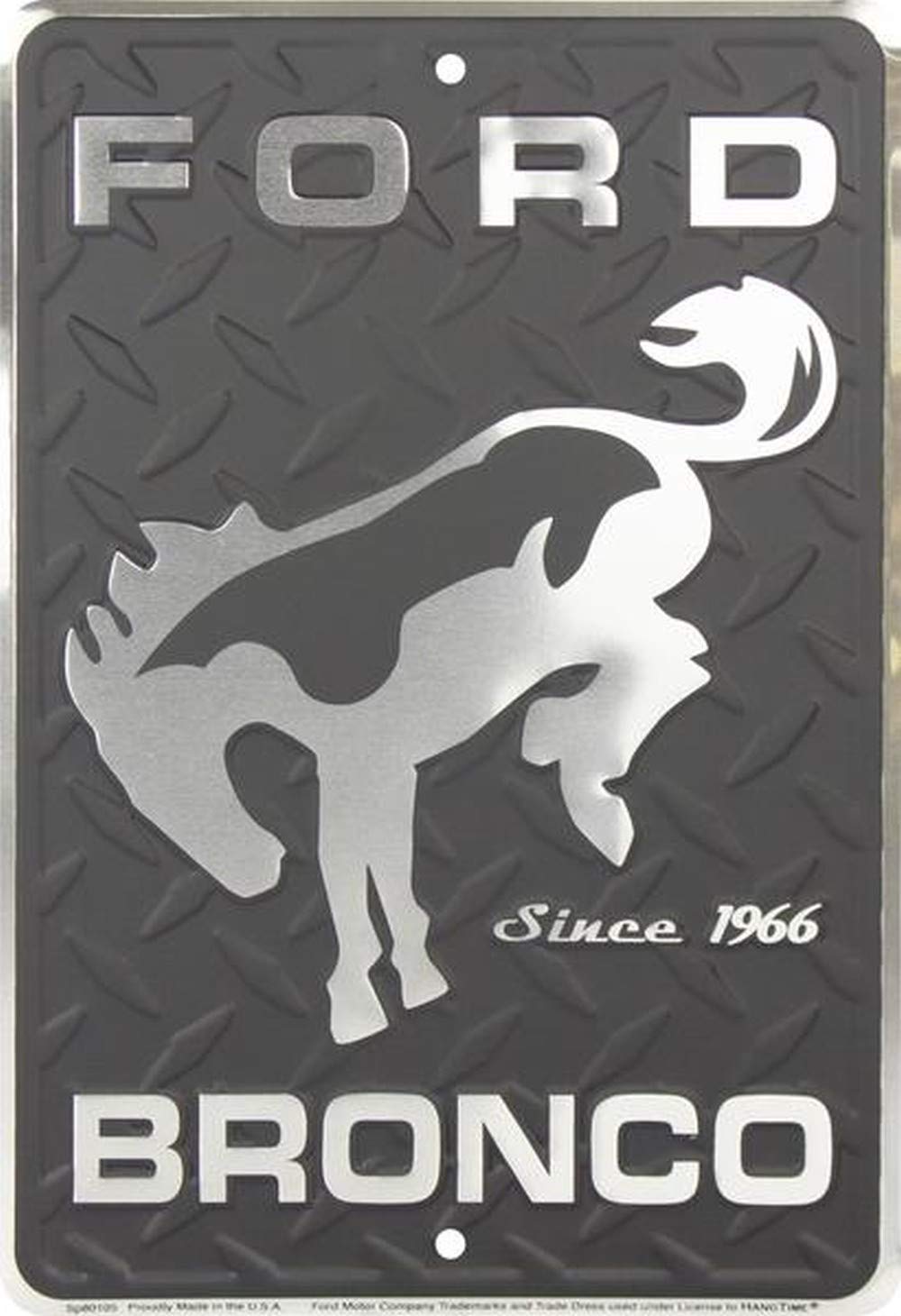Ford Bronco Since 1966 8 x 12 inch metal sign
