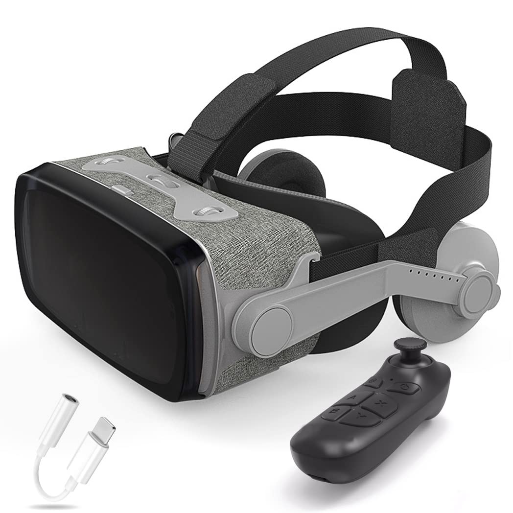 Okulary VR, zestaw słuchawkowy z wirtualnej rzeczywistości, zestawy słuchawkowe VR obsługują Android i IOS, połączenie Bluetooth dla iPhone 13 Pro Max/13 Pro 13/12/11, do Samsung Galaxy S21, Huawei, Xiaomi (Kolor: C, rozmiar: Ios )
