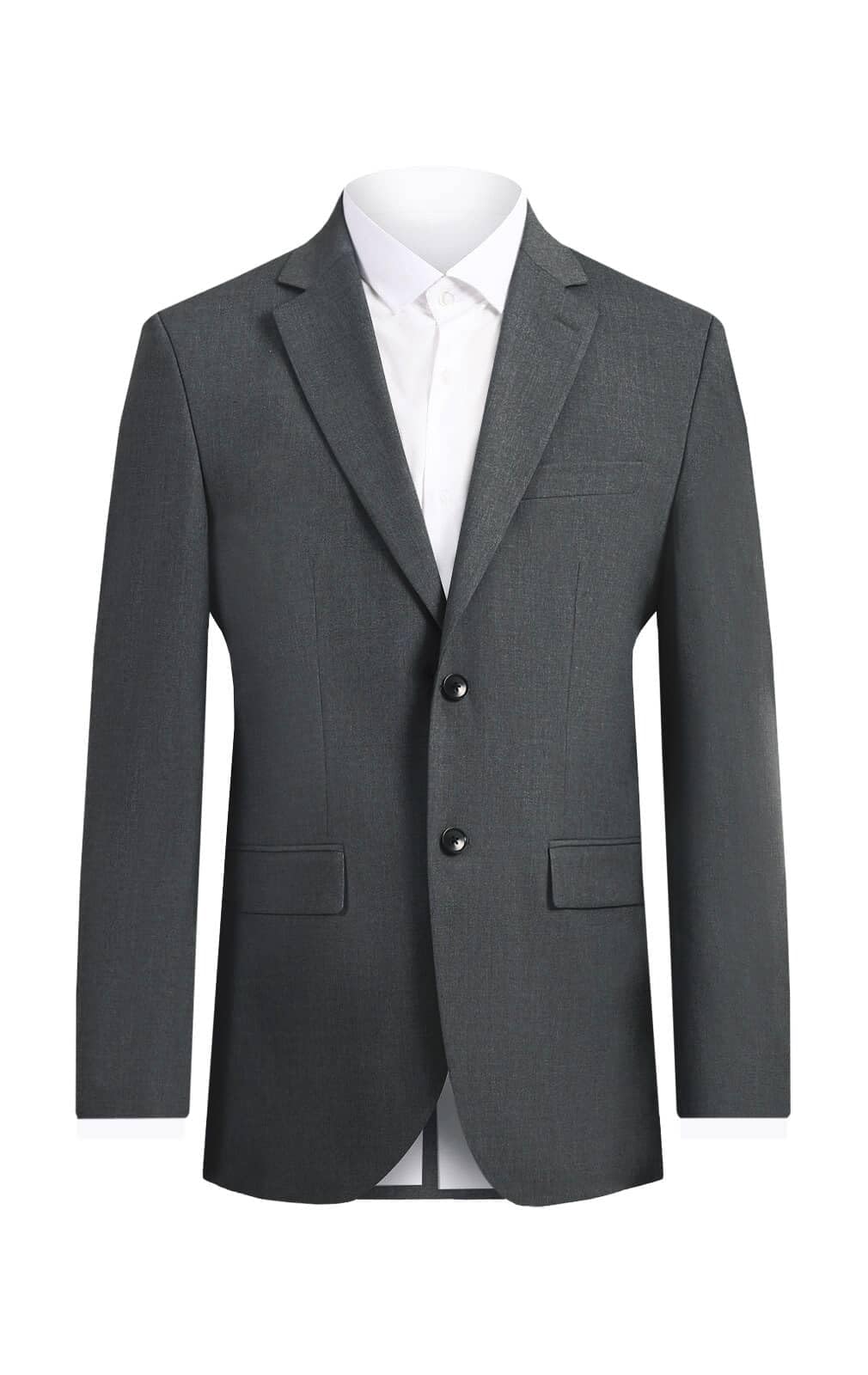 Dobell Mens Grey Suit Jacket Slim Fit-44R