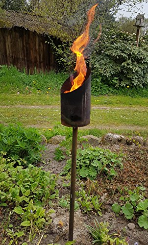 ZSZMFH Gartenfackel 140cm - Citronella Fackel Mit 666ml Tank