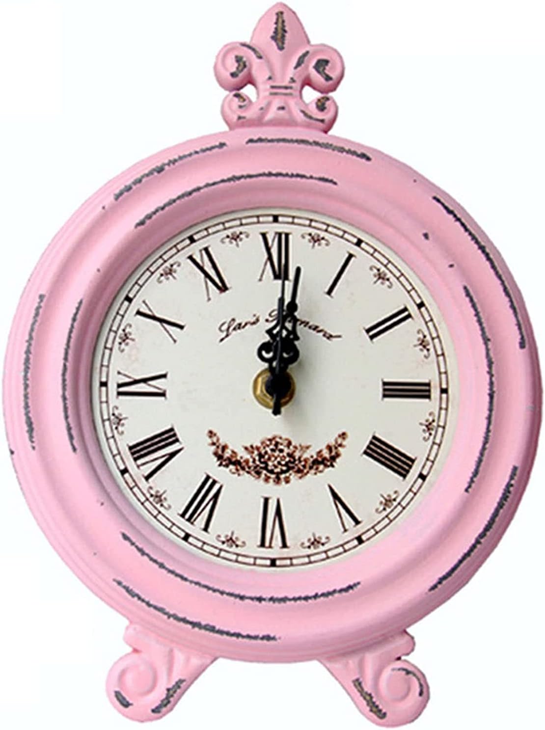 Vintage Table Clock, Farmhouse Table Clock Wooden Small