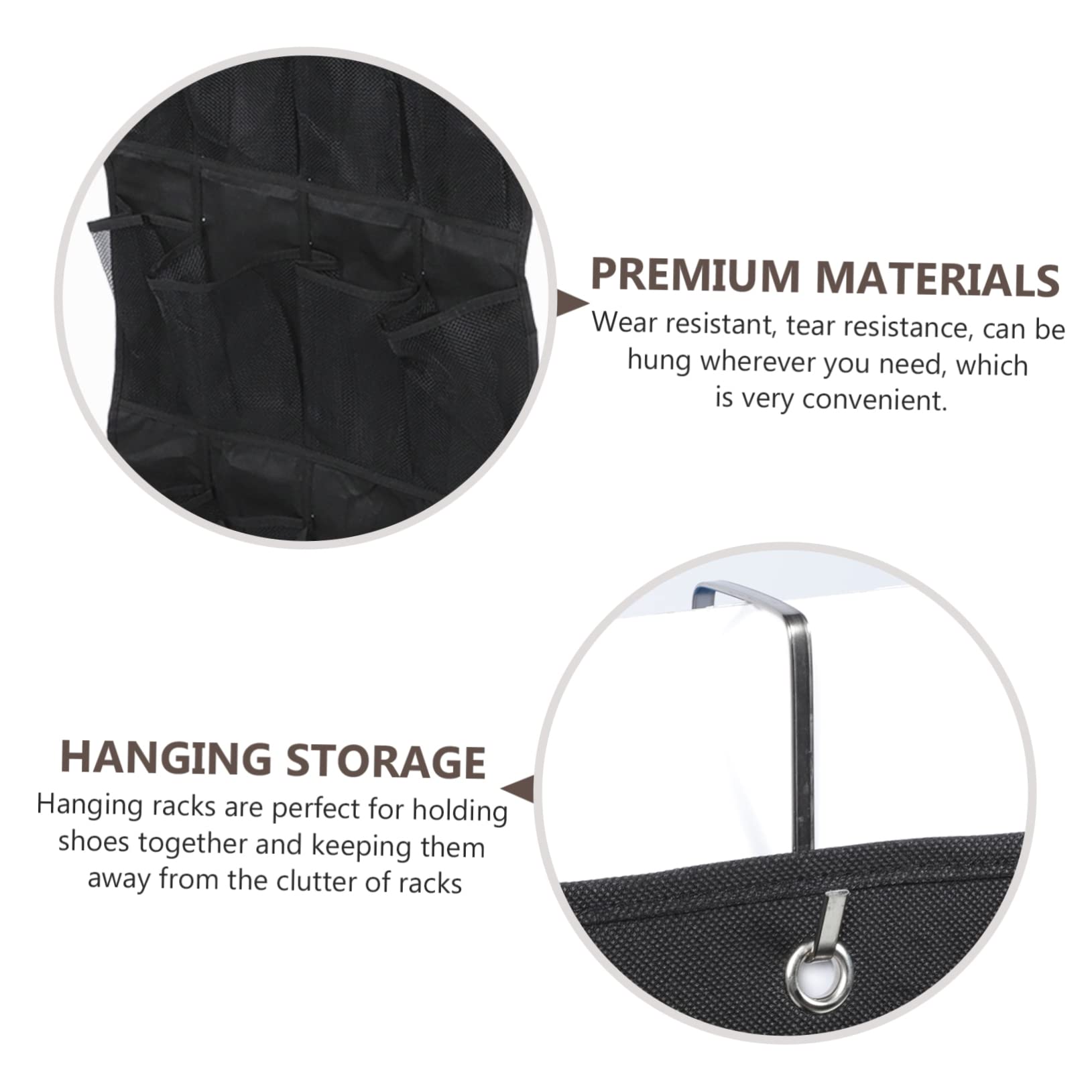 OKUMEYR Door Shoe Organizer Hanging Storage Bag for Shoes Easy Installation Space-saving for Bedrooms Bathrooms and Living Areas