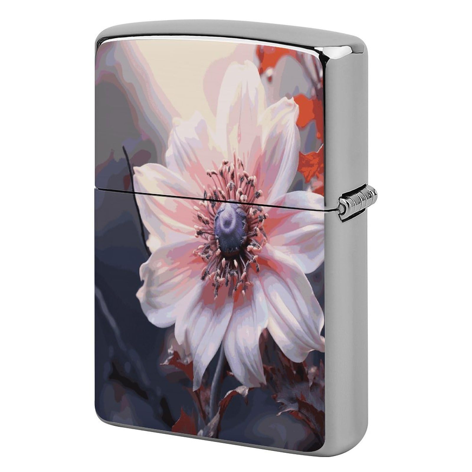 Fodpand Style Flower Blossom Metal Lighter Case Cover Lighter Sleeve