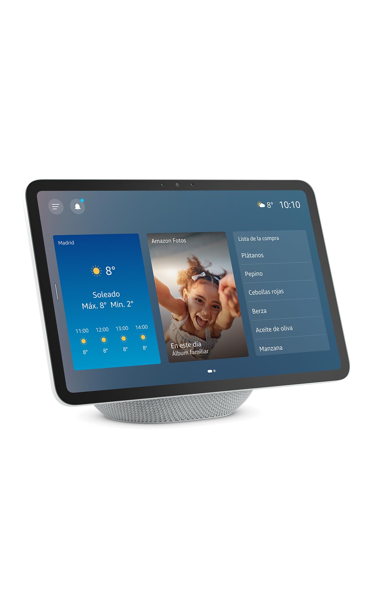 Amazon Echo Show 11 (newest gen), Vibrant Full-HD 11" display with more viewing area, spatial audio and Alexa, Glacier White Recycled Content Certification for Electrical and Electronic Equipment