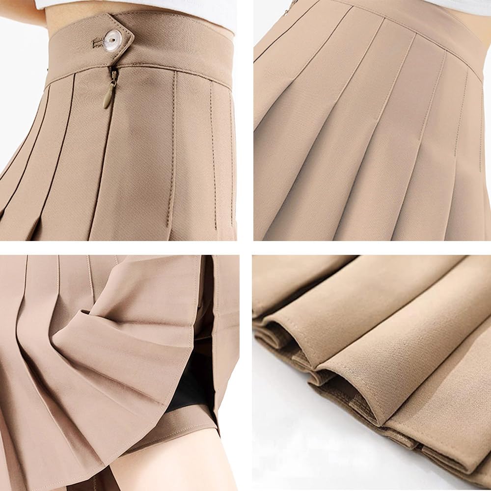 Minifalda plisada para uniforme escolar, talla 2 años - 2XL de EE. UU