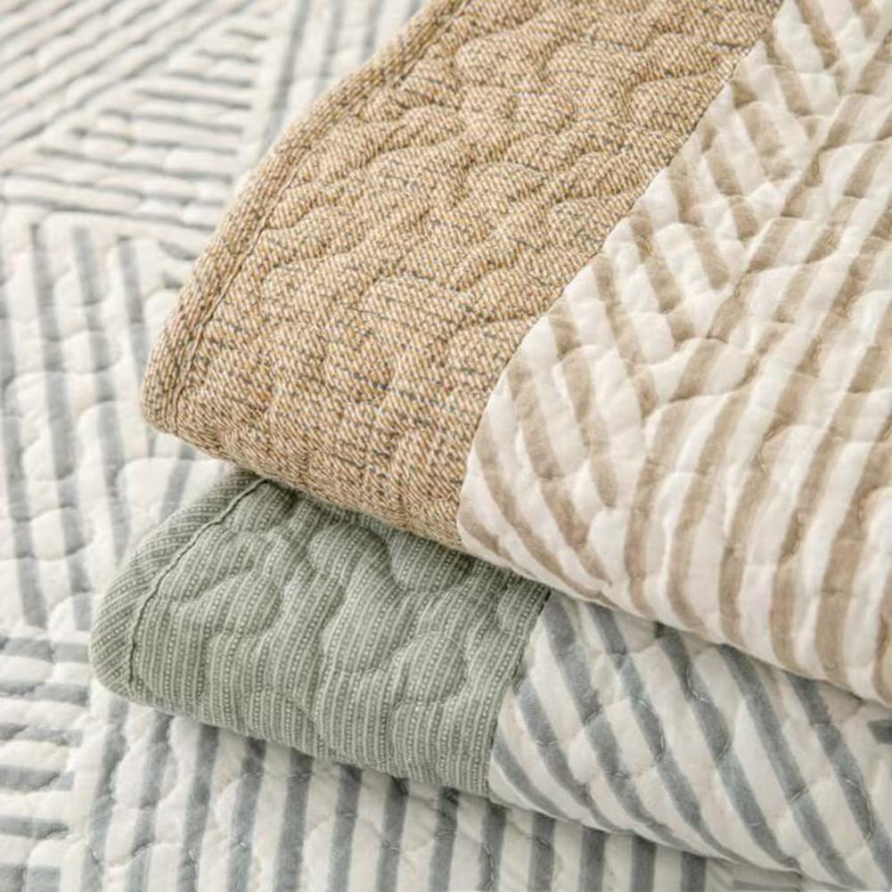Sofabezug aus gesteppter Baumwolle im Boho-Stil mit geometrischem Muster, Rutschfester Überzug, Möbelschutz für Hunde, Haustiere und Kinder, 1-teilig (Typ B, 35" x 82")