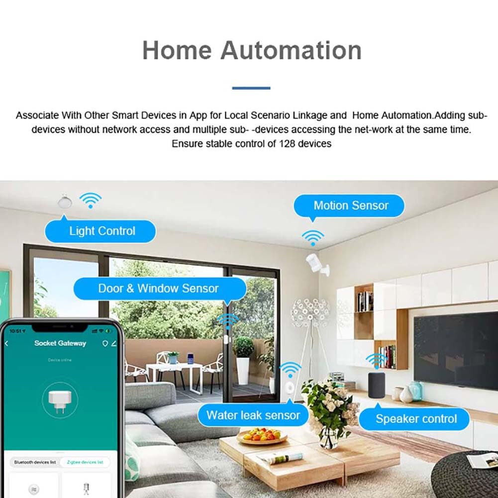 Tuya Zigbee Intelligent Gateway Home Linkage Equipment Intelligentes Verknüpfungssystem Home Automation Device unterstützt DREI große Protokolle mit