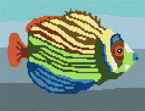 Pepita Needlepoint kit: Tropical Fish 3, 10