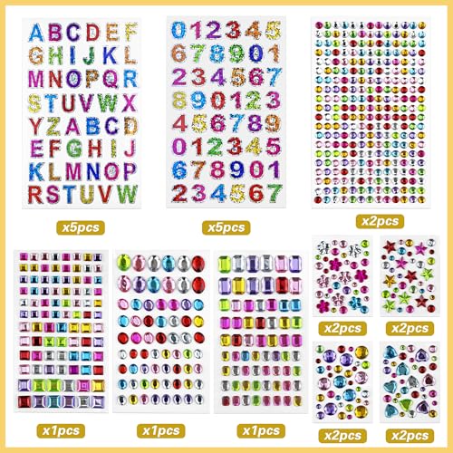 SPFYunion 53 PCS Paper Crowns with Stickers DIY Your Own Princess Crowns Bulk for Birthday Baby Shower Wedding Party Supplies