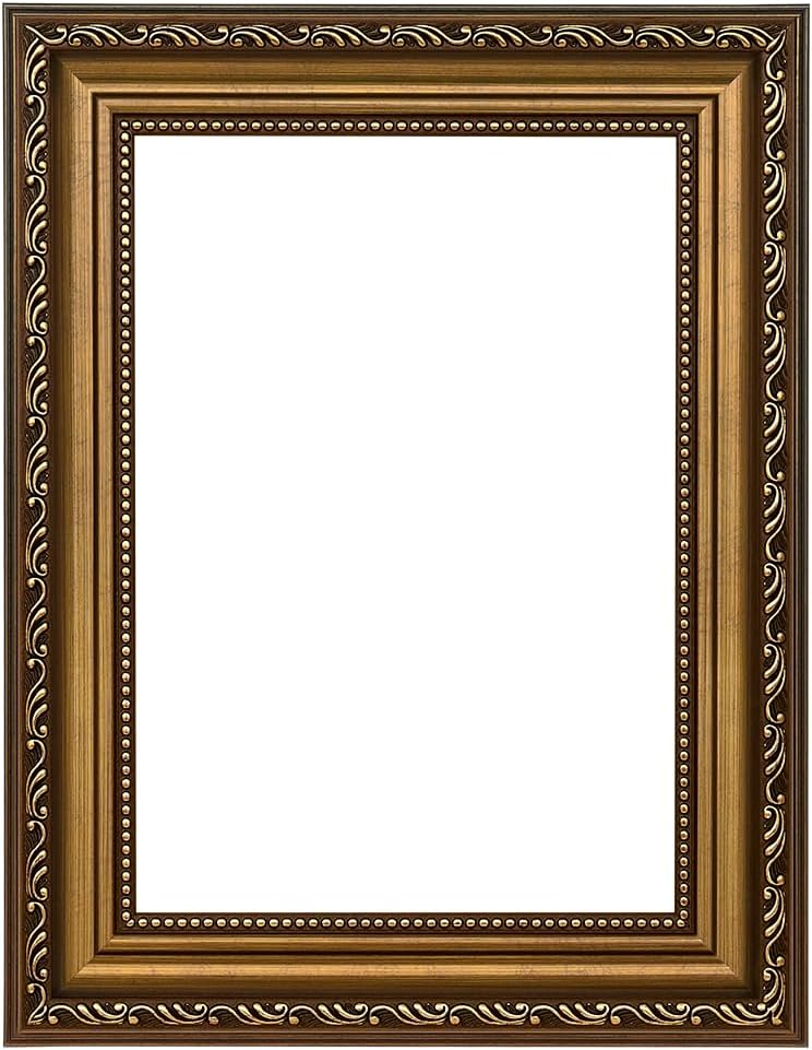 Bronze 11x14 inch Picture Frames: Classic Frame for Photo, Canvas Painting, Poster, Diploma Display, Ornate Antique Family Photo Frames 11 by 14, Galley Wall Picture Frames for Home Decor 11"x14" Bronze03