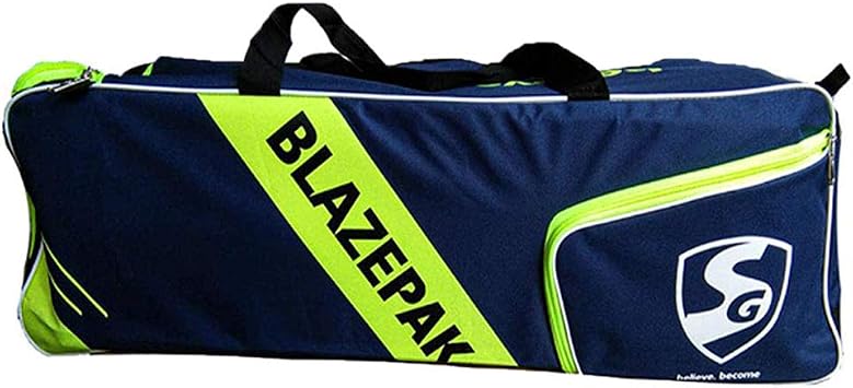 SG Cricket Kit Full Set for Adults with Ezeepak Bag with RSD Spark Kashmir Willow Bats+Batting Leg Guard Pads+Batting Gloves+Abdominal Guard+Thigh pad Guard+kit Bag