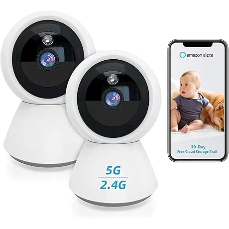 WiFi Camera Indoor Security Camera 2K: Link to Phone for Elderly, Baby, Pet Monitoring
