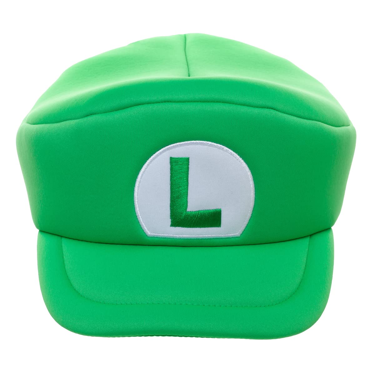 Super Mario Bros - Gorra de boina verde bordada Luigi L para adulto, Verde