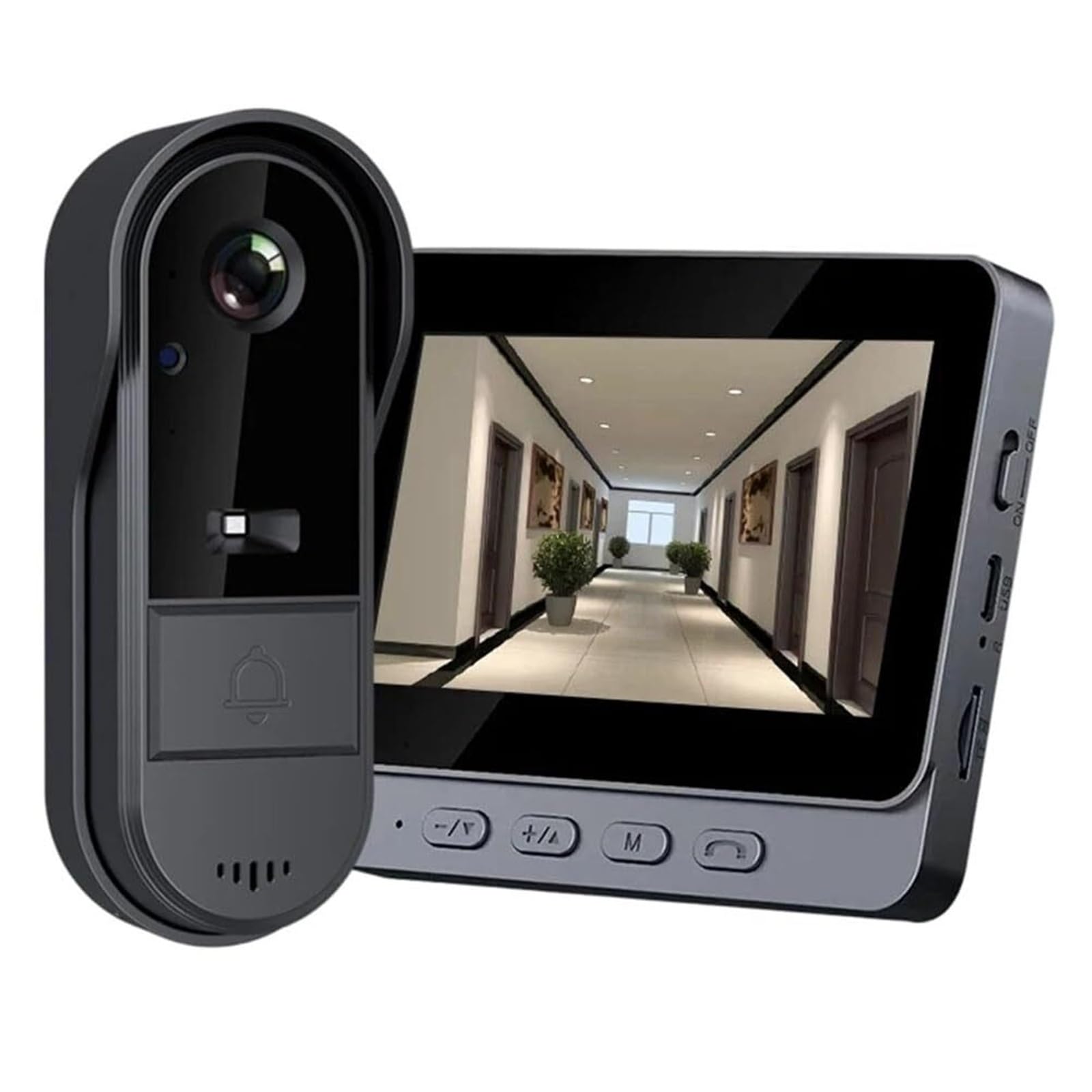 Mothdust Sonnette Video sans Fil 1080P HD Camera Surveillance WiFi Maison