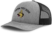 Vista 10 de Cabeza de pastor alemán de encargo del sombrero del camionero de Richardson una gorra de béisbol del bordado