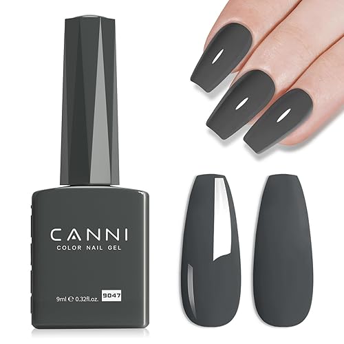 CANNI Gray Gel Nail Polish, 1Pcs Grey Nail Polish Gray