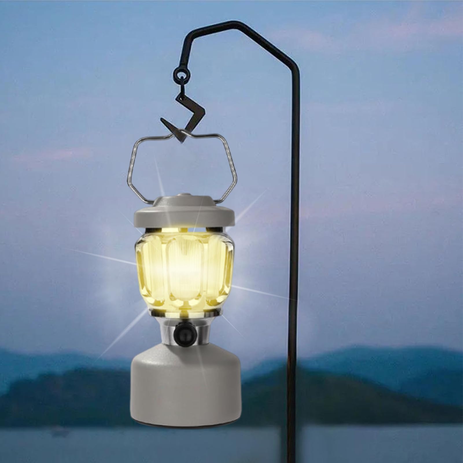 Lanterna da campeggio portatile - Illuminazione esterna a batteria | torcia a LED impermeabile | Luce notturna ricaricabile per stalle di casette da giardino per escursioni cottage casa