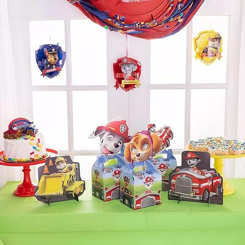 Miniatura 4 de Paw Patrol Adventures - Decoración de mesa multicolor (14 a 8.8 pulgadas), paquete de 1 pieza central de fiesta única, diseño llamativo y divertido,