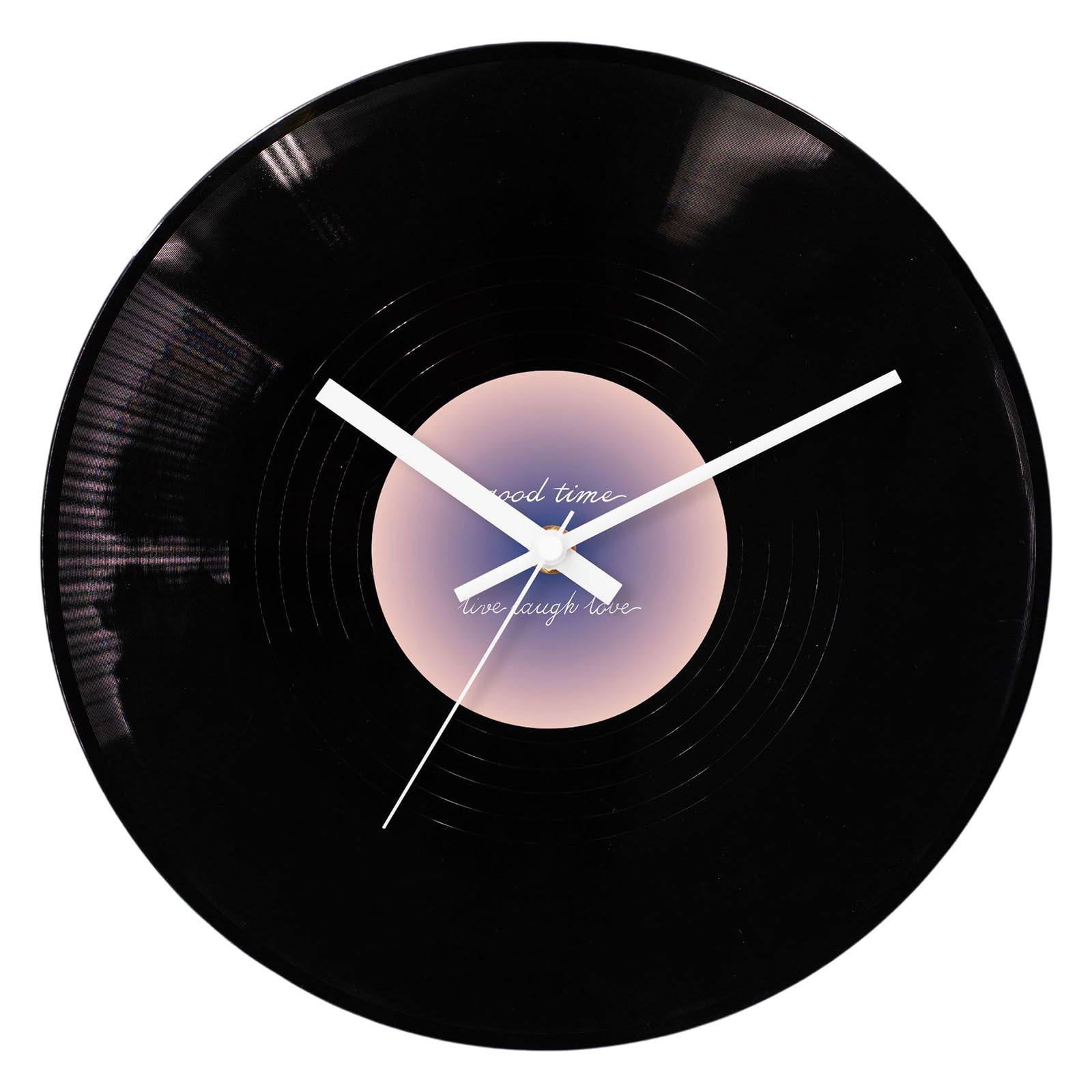 Horloge moderne en forme de disque 30,5 cm avec fonctionnement silencieux pour chambre