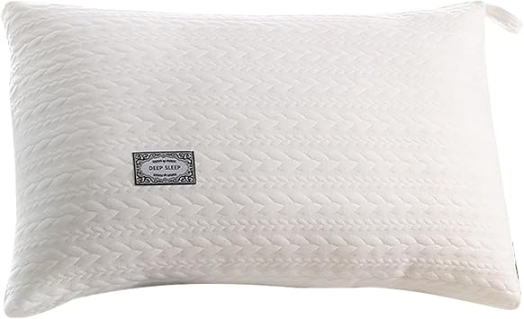 Bed Pillow, Breathable Washable Feather Queen Pillows with Zipper,Hotel Quality Supportive Luxury Bed Pillows for Sleeping for Home Bedroom Bedding Sleeping Indoor Back Stomach Sleepers