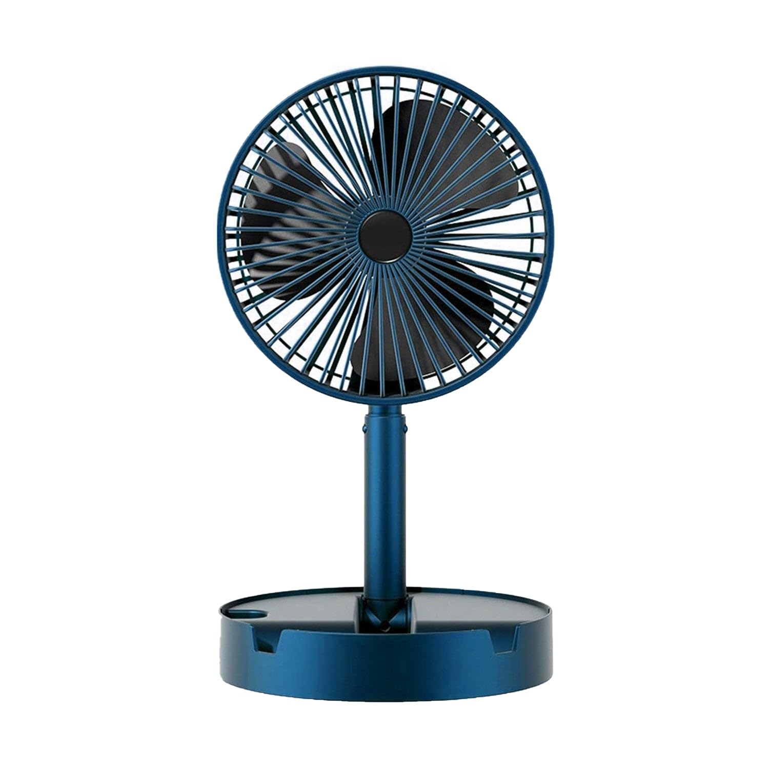 telescopic foldable desktop fan – height adjustable & portable table fan for office, bedside & travel use