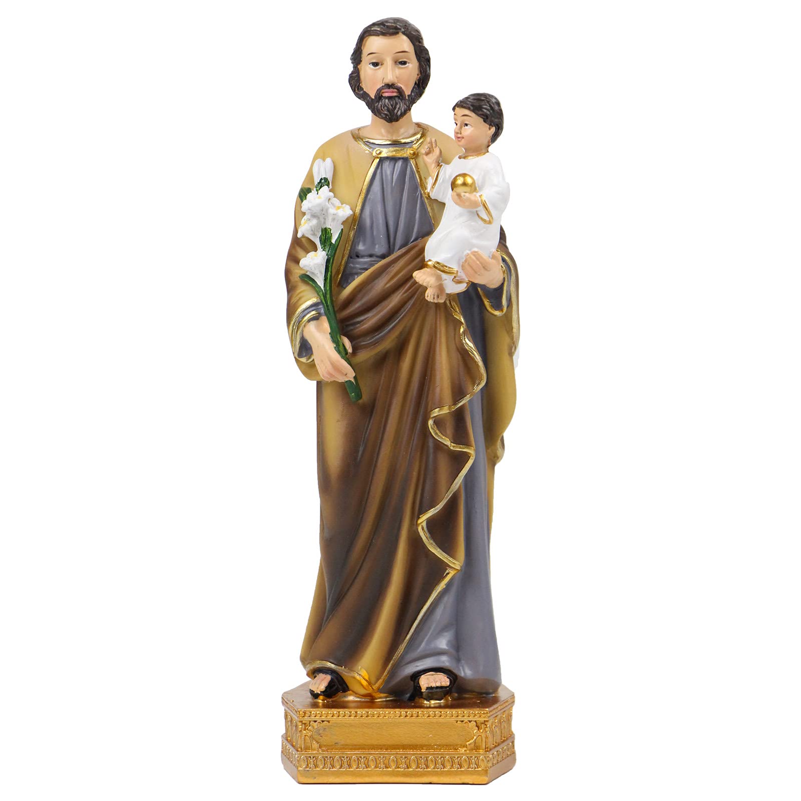 Buy St Joseph Statue,8.2''Joseph and Child Jesus Figure Home Seller