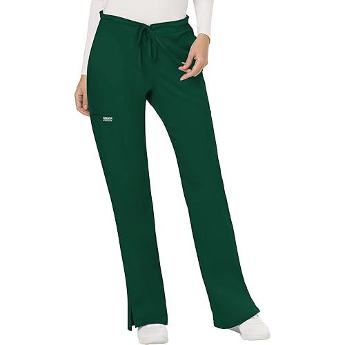 Workwear Revolution Women Scrubs Pant Mid Rise Moderate Flare Drawstring WW120