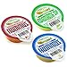 Veggicopia Dips, Variety Pack in 2.5oz Single Serving Cups (Pack of 24), No Refrigeration Required, Includes Original Hummus, Roasted Red Pepper Hummus, Edamame Dip