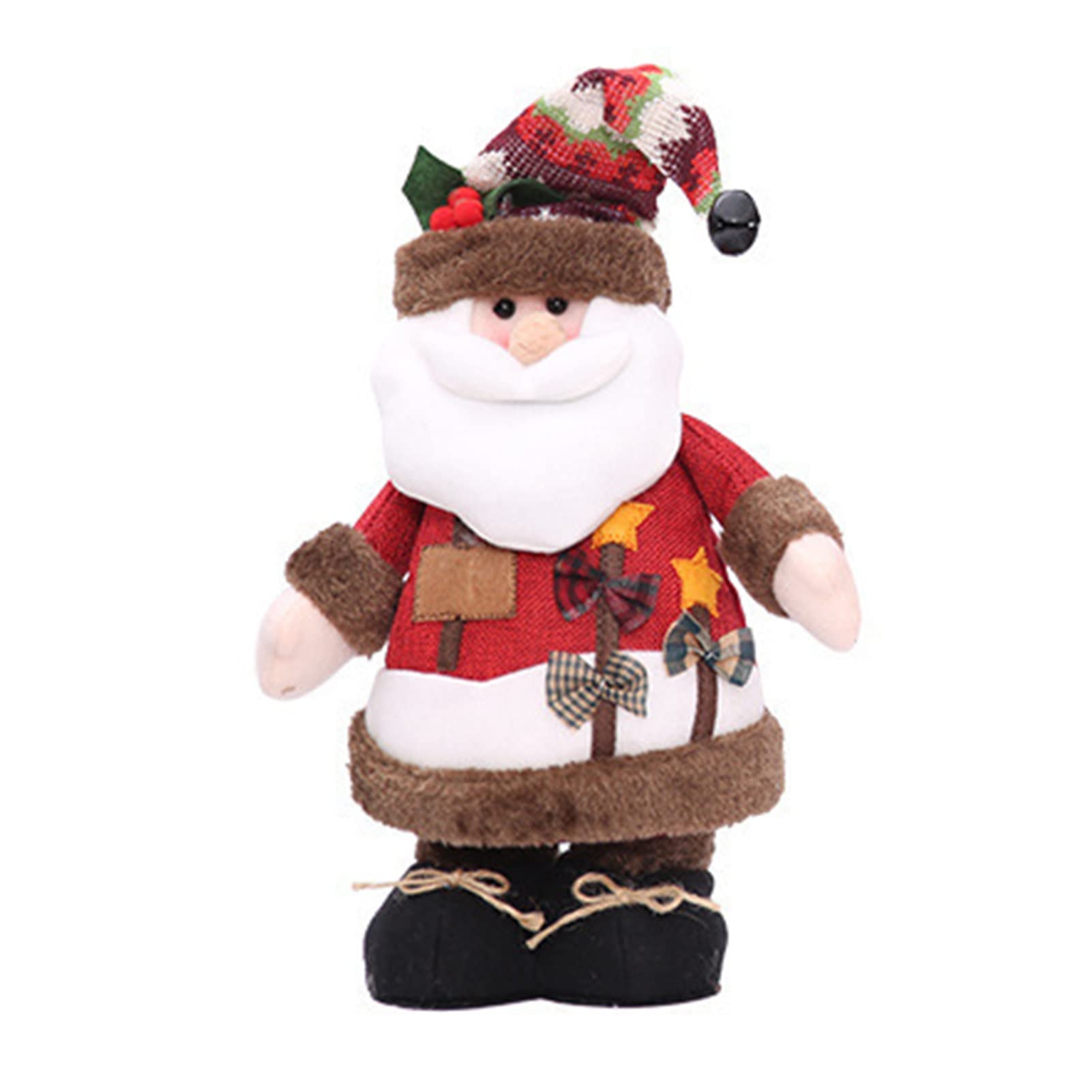 Langluoy Xmas Doll Pendant Santa Claus Hanging Pendant with Bell Santa Claus