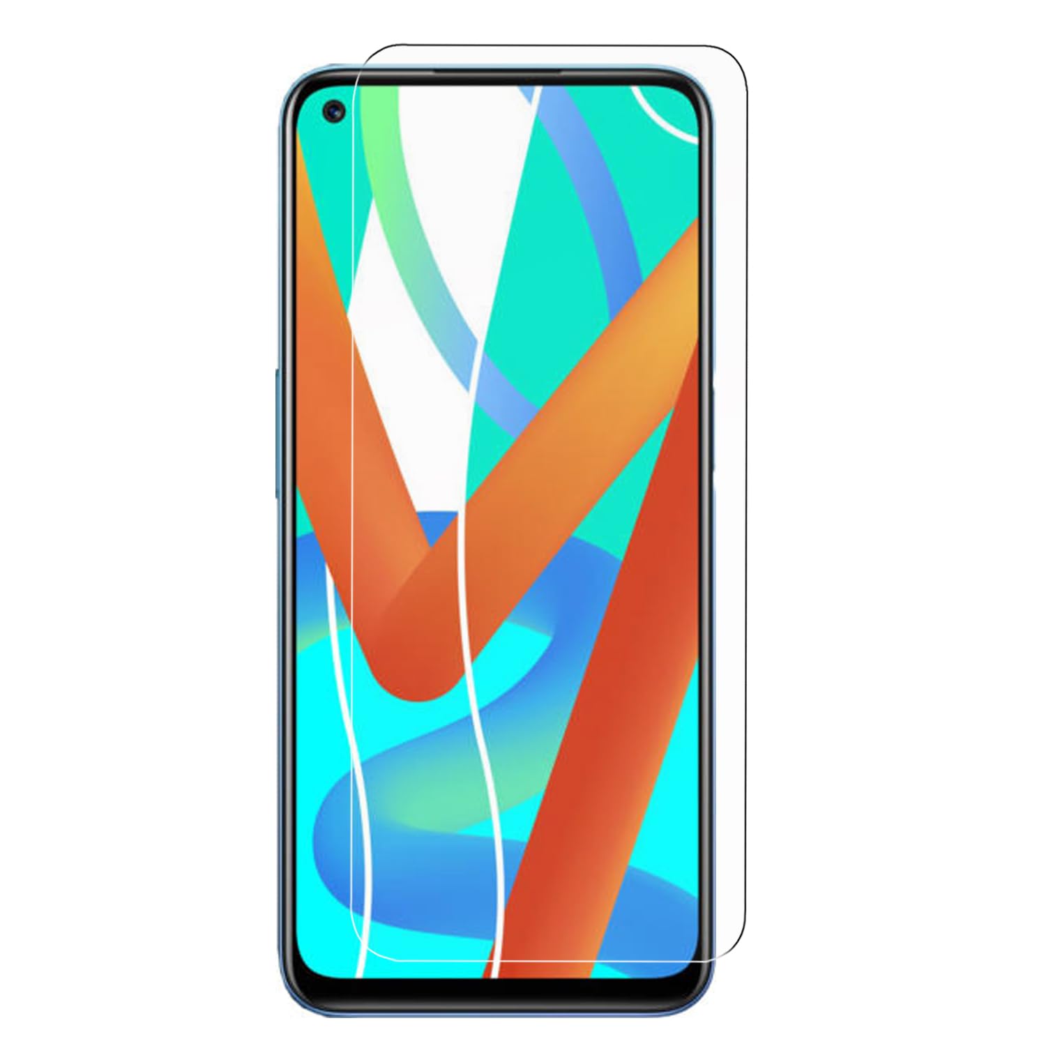 100X Protector Pantalla para Realme 8 | Cristal templado movil | Antiarañazos | Antihuellas | Dureza 9H | Ultra fino | Ultra Transparente | Ultra Resistente
