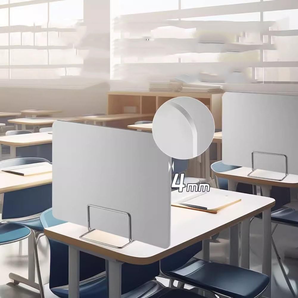 Przegroda prywatności do biurowego panelu akustycznego do nauki, dźwiękoszczelna ścianka działowa (50 x 40 cm) - idealna dla studentów miejsc pracy i biur domowych