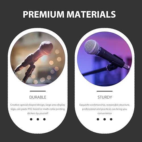 Miniatura 8 de SUPVOX 4 clips cuadrados negros para micrófono, sin adhesivo, elásticos y expandibles, para uso doméstico, se adapta a la mayoría de micrófonos,