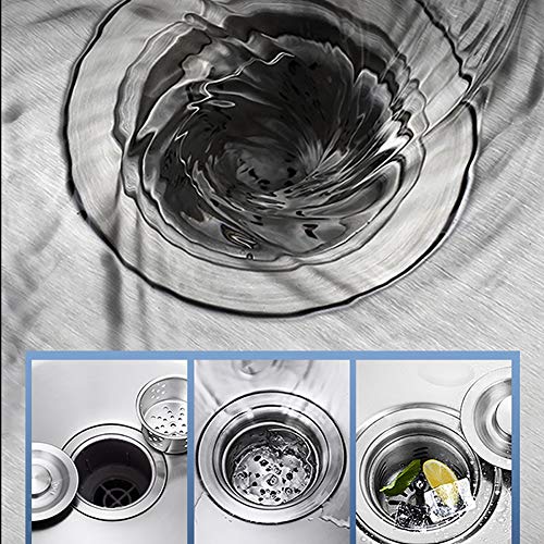 Ensemble combiné de crépine pour évier de cuisine et pack égouttoir en acier 580mm - 8