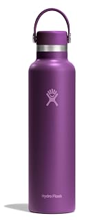 Hydro Flask Water Bottle - Insulated Stainless Steel - Non Spill, Leakproof in 24 Oz Beachplum Purple - Amazon product rated Grade A