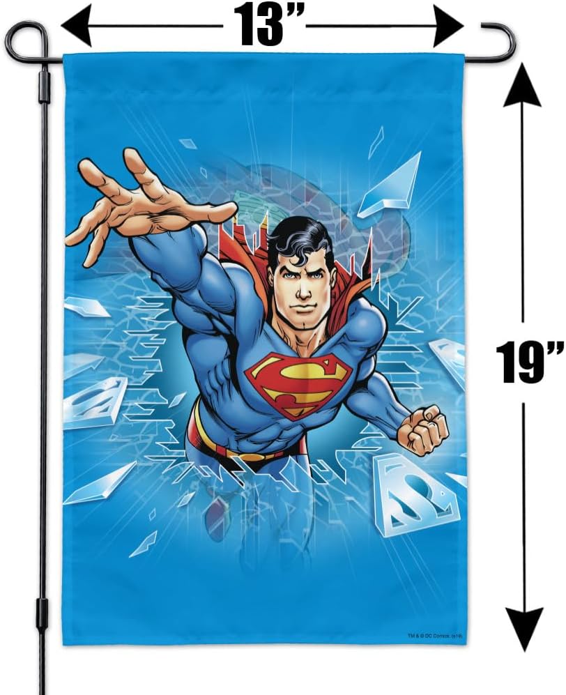 Superman Breaking the Ice Garden Yard Flag