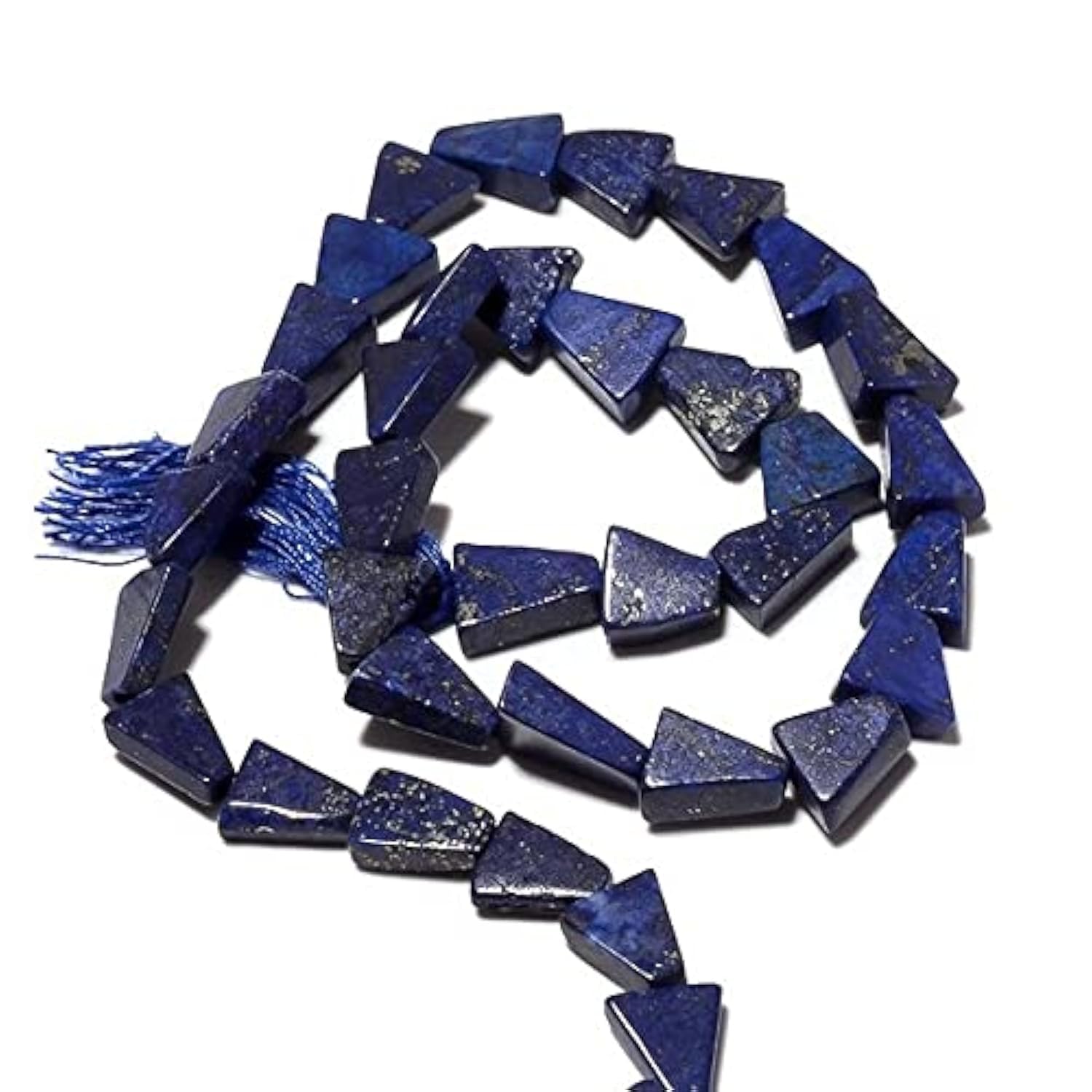 Lapis lazuli perles triangle 7mm LKBEADS avec perçage précis pour enfilage facile de bijoux
