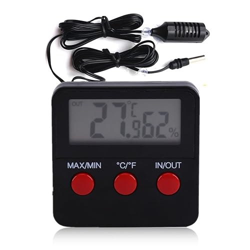 Termómetro higrómetro de terrario para reptiles Vivarium con sensor remoto
