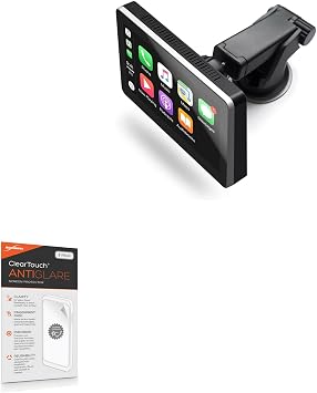 BoxWave Screen Protector Compatible with Car and Driver INTELLIDASH - ClearTouch Anti-Glare 2-Pack, Anti-Fingerprint Matte Film Skin