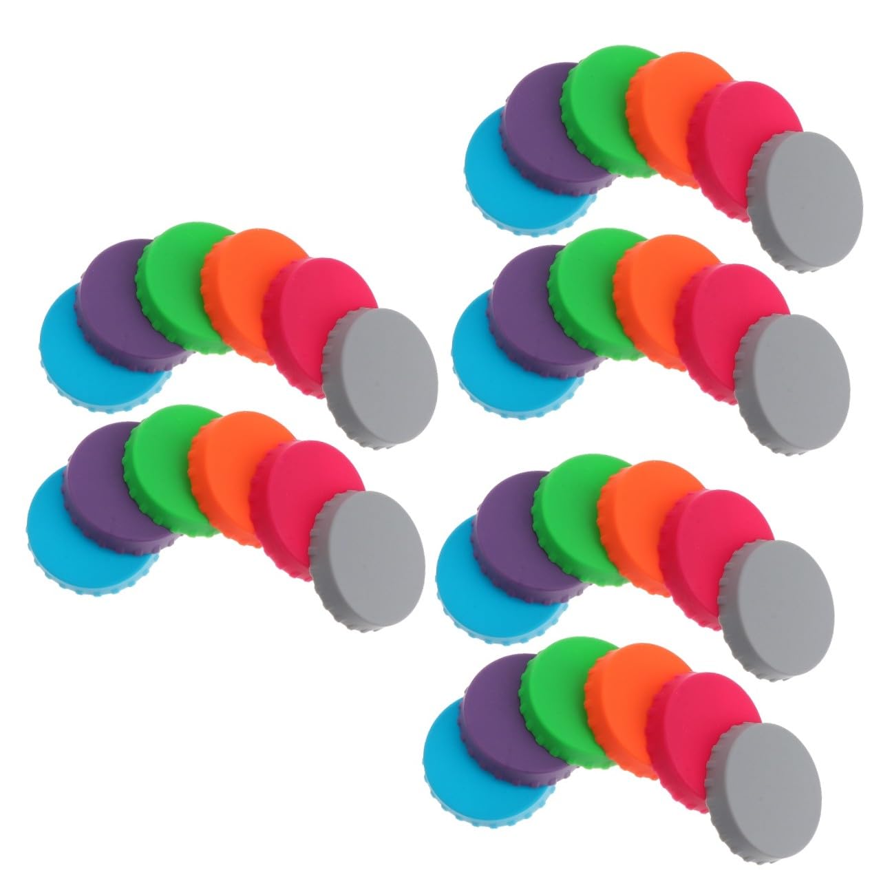 PRETYZOOM 36piezas Tapones De Reutilizables para Botellas De Sellado para Cerveza y Bebidas y Picnics