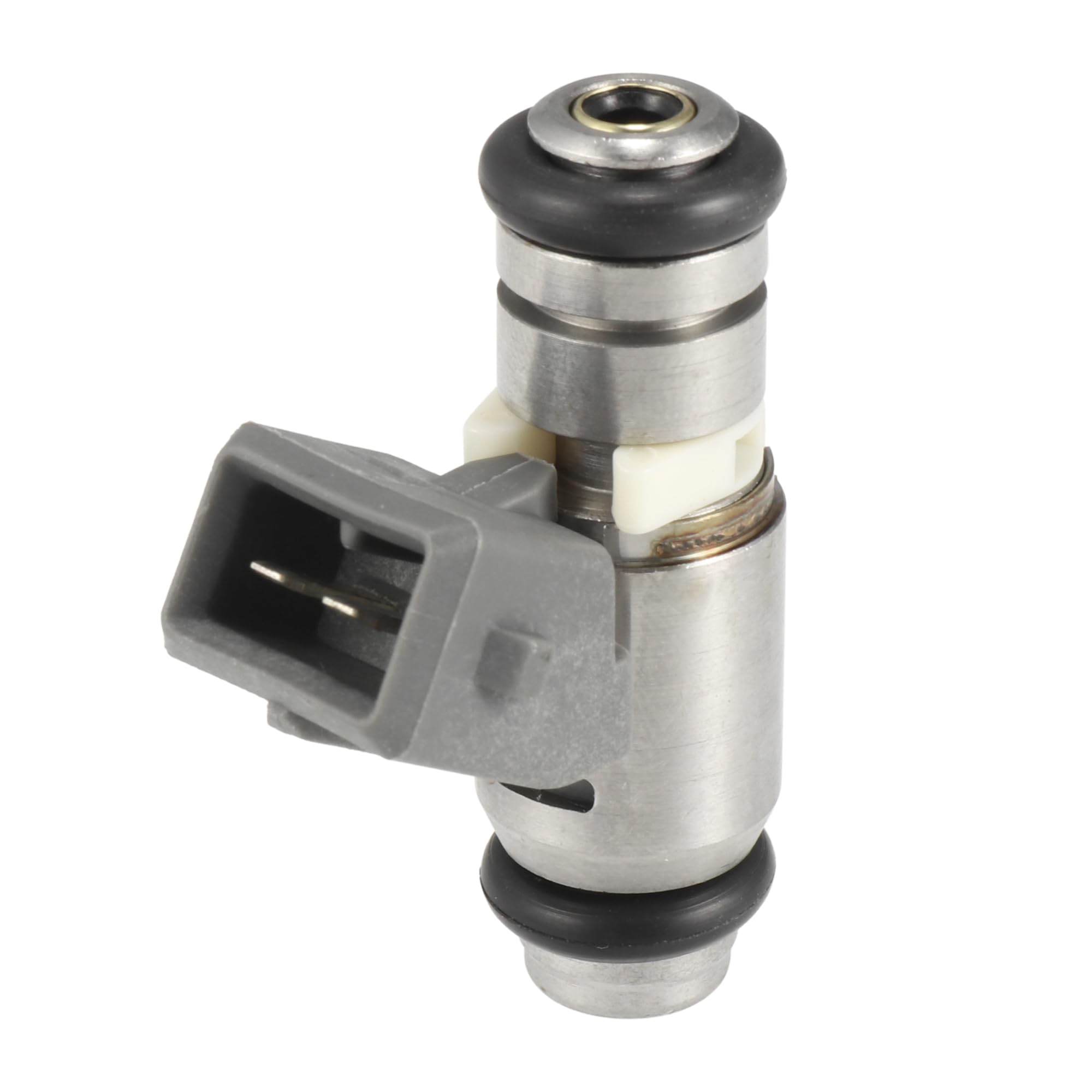 Motoforti Combustible Inyector Para Harley Davidson Softail 2004-2005 1pc | IWP162, Plateado, Gris, Metal Y Plástico, 4.7x3.1cm, DC 12V, 2 Pines, 4 Orificios, Alta Impedancia, Para Aprilia, Moto