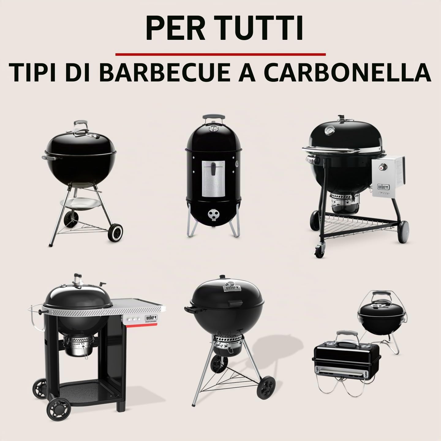 Weber Bricchetti di carbone 4 kg BBQ combustibile naturale accensione 20 minuti 3 ore