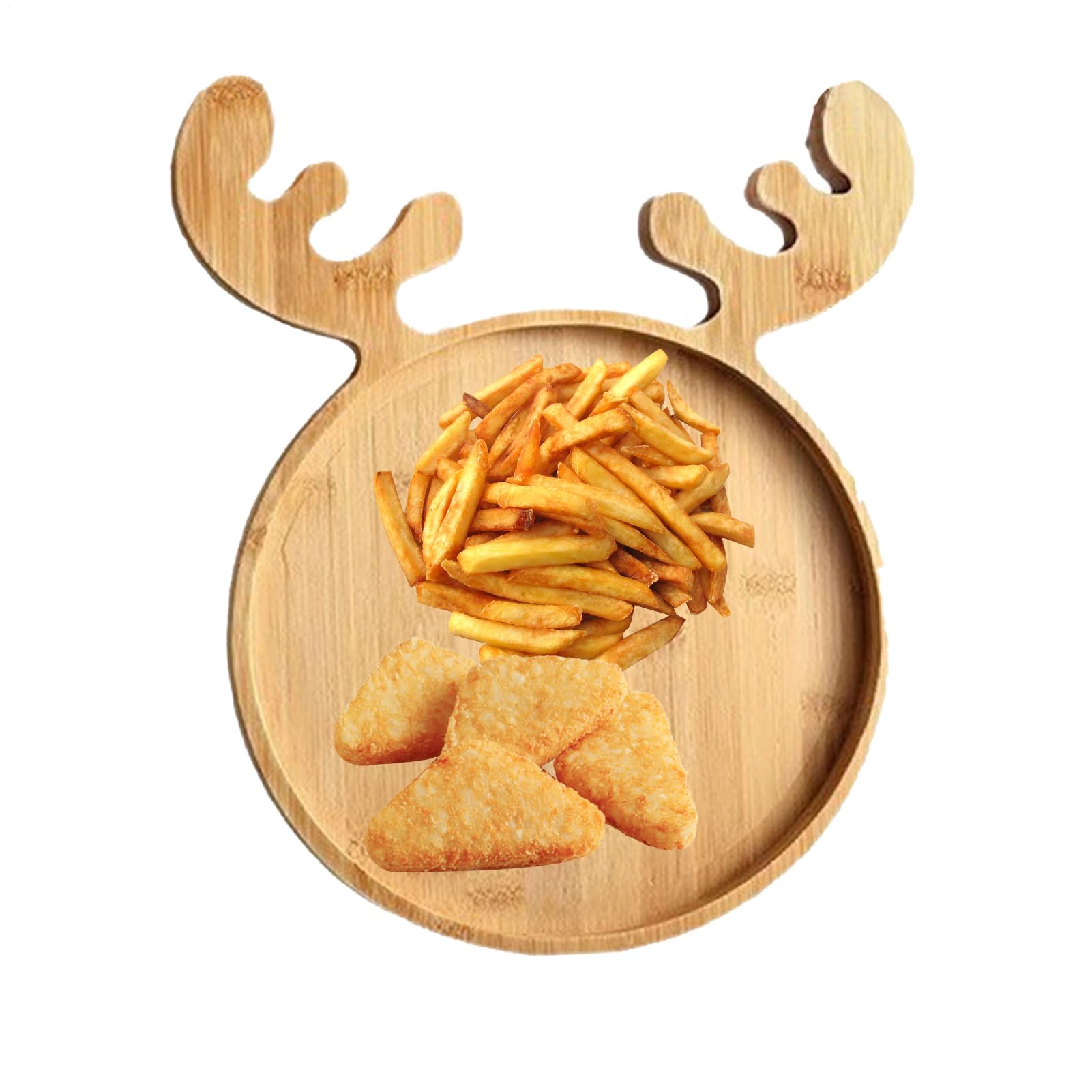 Wooden Charcotty Board - Cute Wooden Christmas Serving Plates, Reusable Holiday Serveware, Reusable Kitchen Utensils, Holiday Party, Housewarming, Wedding, Birthday, Camping, Picnic, Dinner