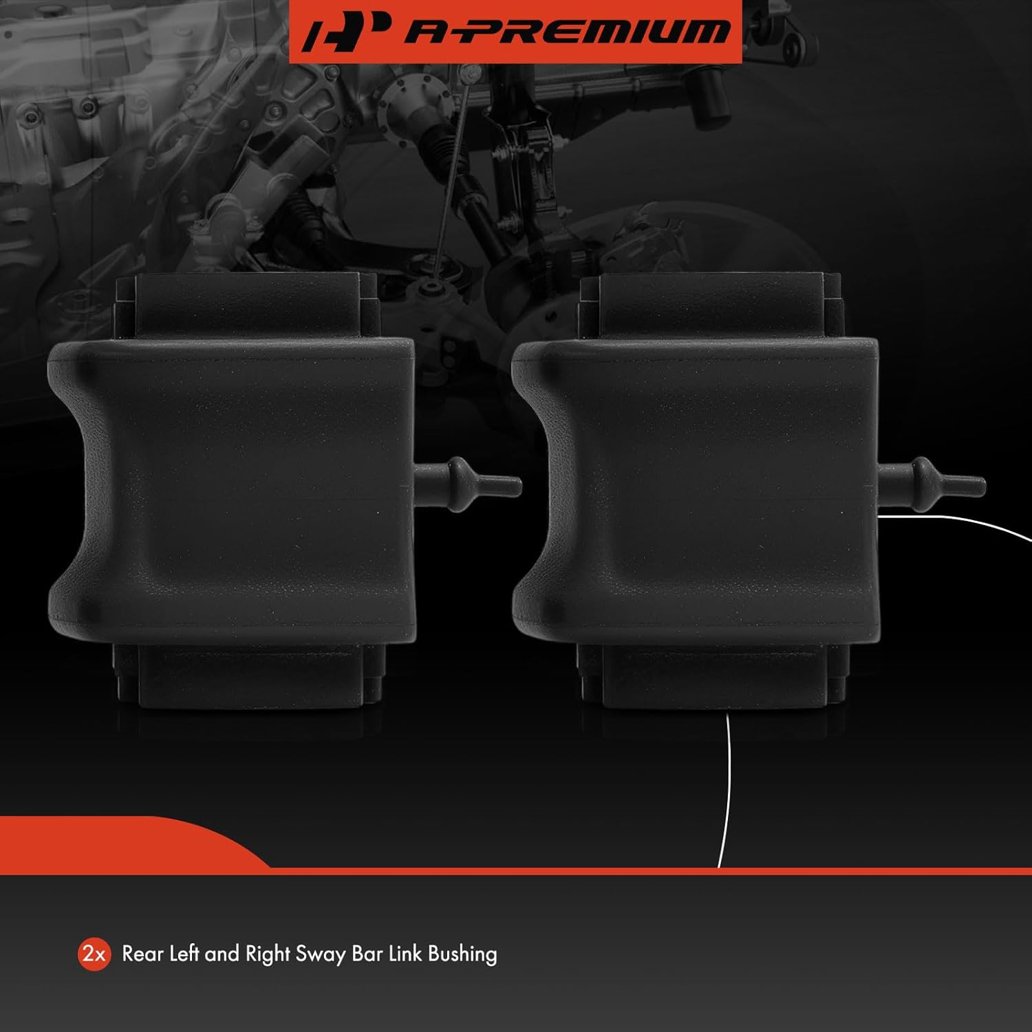 A-Premium 2 x Rear Sway Bar Bushing Kit, Compatible with Toyota RAV4 2019-2024, Venza, RAV4 Prime & Lexus NX250, NX350, NX350h, NX450h+