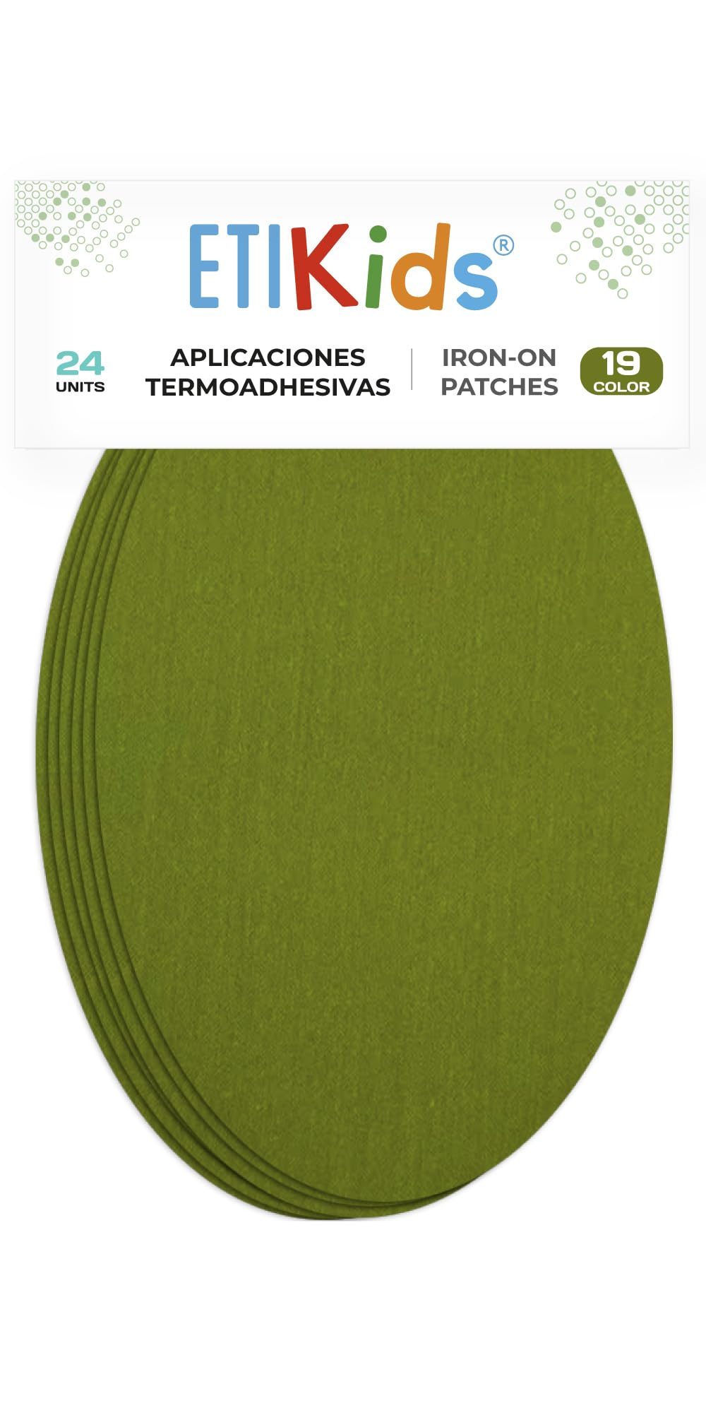 24 Khaki Iron-On Fabric Repair Patches โ Knee & Elbow Patches for Clothes, Trousers, Jackets, Sweaters & Shirts, 16 x 10 cm