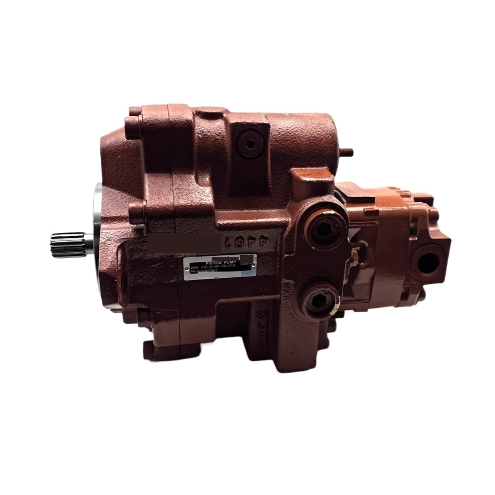 BFSYDLUJ Piston Oil Pump PVD-2B-44P for PVD-2B-44P-12G-4713F Hydraulic Piston Main Pump Spline Shaft 13Teeth