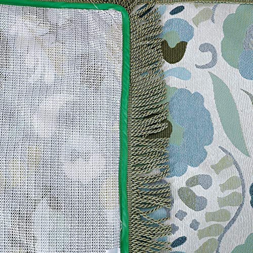 Octorose Heavy Duty Material New And Improved Anti-Slip Set Of Two Sofa Arm Armrest Covers (Chenille-Green-Spots) #TOP1