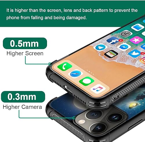 Miniatura 3 de ZHEGAILIAN Funda compatible con iPhone 15 Pro Max, fundas luminosas de mariposa Cat 15 Pro Max para niñas, TPU suave y esquinas reforzadas a prueba