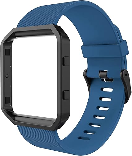 Simpeak Correa deportiva compatible con Fitbit Blaze Smartwatch Sport Fitness, pulsera de silicona con marco Meatl de repuesto para Fitbit Blaze disponible en Yaxa Colombia