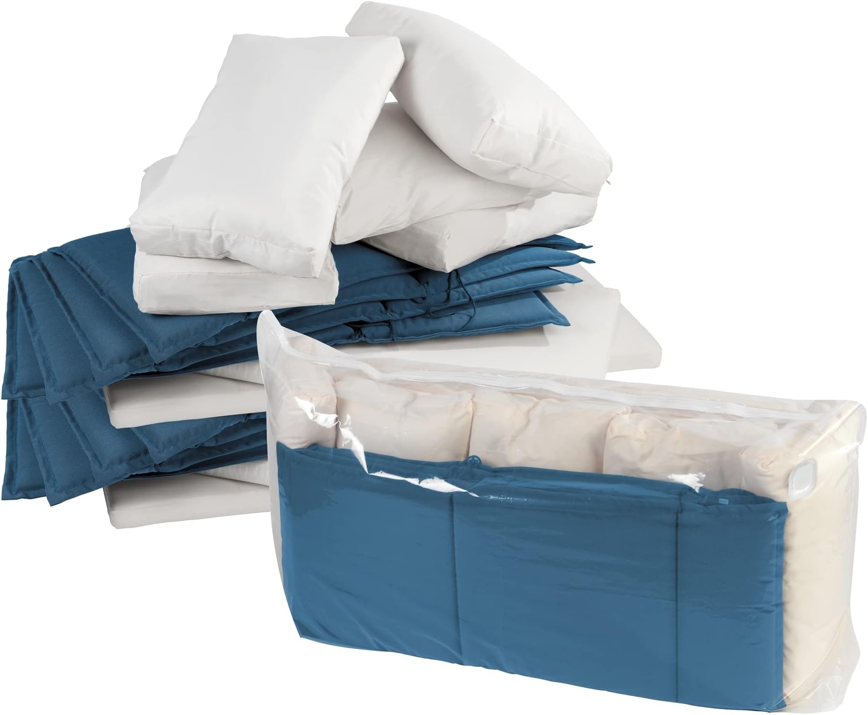 QWORK Vakuumbeutel 4 Stück 130x100cm - Jumbo Aufbewahrungsbeutel Für Kleidung & Bettzeug